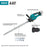 Makita XHU10Z 18V LXT 24" Lithium-Ion Cordless Hedge Trimmer - Bare Tool