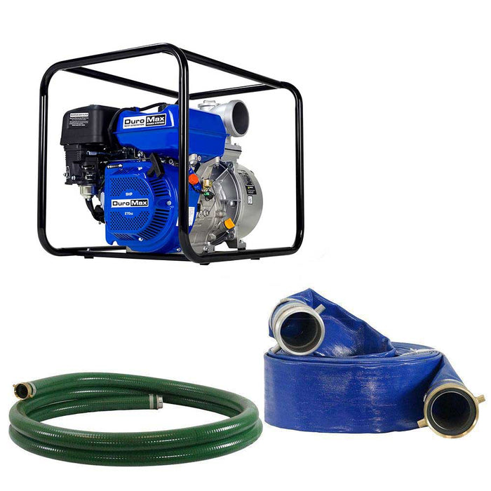 DuroMax XP904WP-SHK 270cc 427 GPM 4" Gas Engine Water Pump Kit