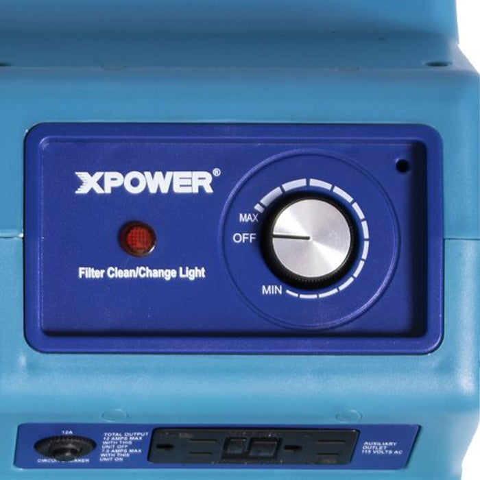 Xpower X-4700A Professional 3 Stage Hepa Air Scrubber Gfci Power Outlet