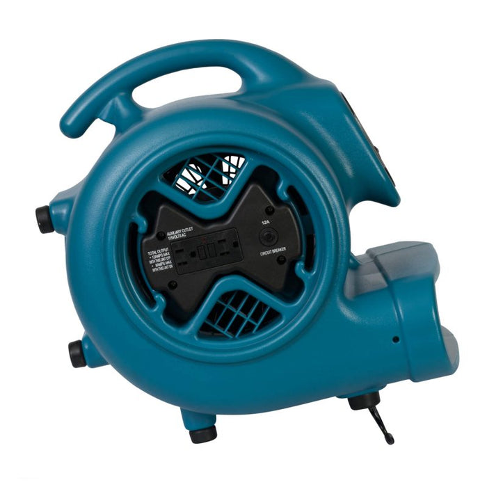 XPower X-600A 1/3-Hp 2.8-Amp 2,400-Cfm 3-Speed Electric Air Mover/Dryer - Blue