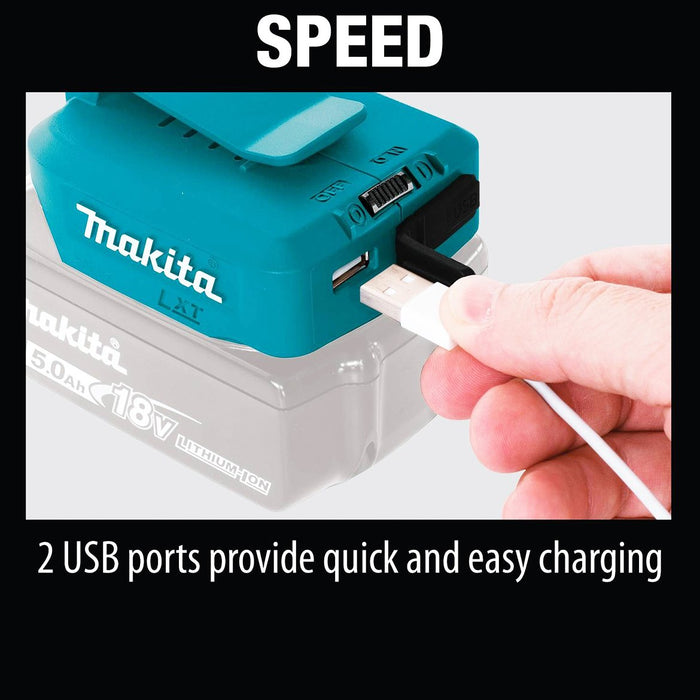 Makita ADP05 18-Volt Lithium-Ion Cordless USB Power Source - Bare Tool