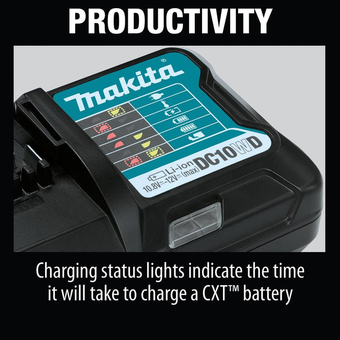 Makita BL1021BDC1 12-Volt 2.0Ah CXT Lithium-Ion Battery and Charger Starter Kit