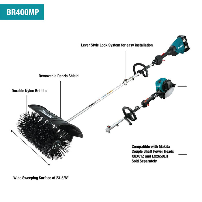 Makita BR400MP 23-5/8-Inch Bristle Brush Shaft Power Head Attachment