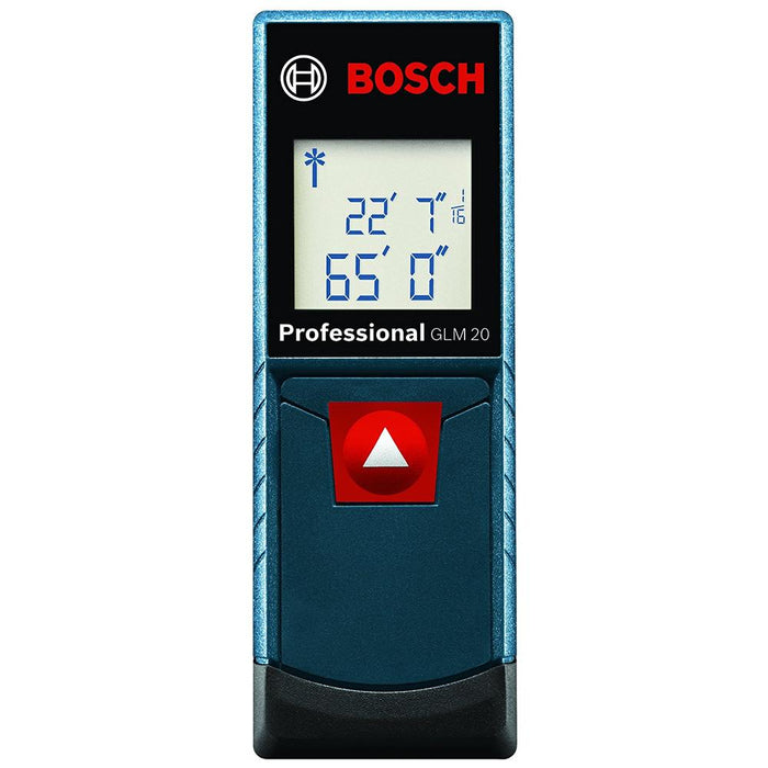 Bosch GLM 20 65-Foot Real-Time Measuring Backlit Display Compact Laser Measure