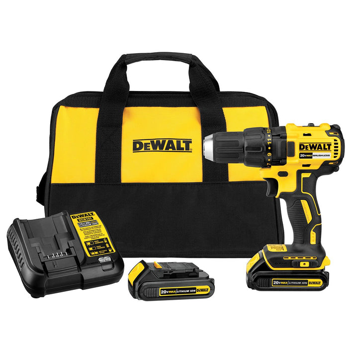 DeWALT DCD777C 20V 1/2-Inch Lithium-Ion Brushless Compact Drill Driver