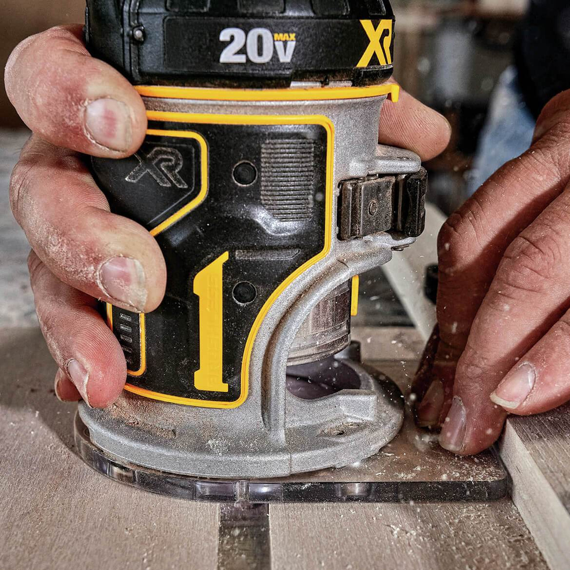 Dcw600 Router Bit Set DeWALT DCW600B 20V Depth Adjusting Brushless Cordless Router - Bare Tool