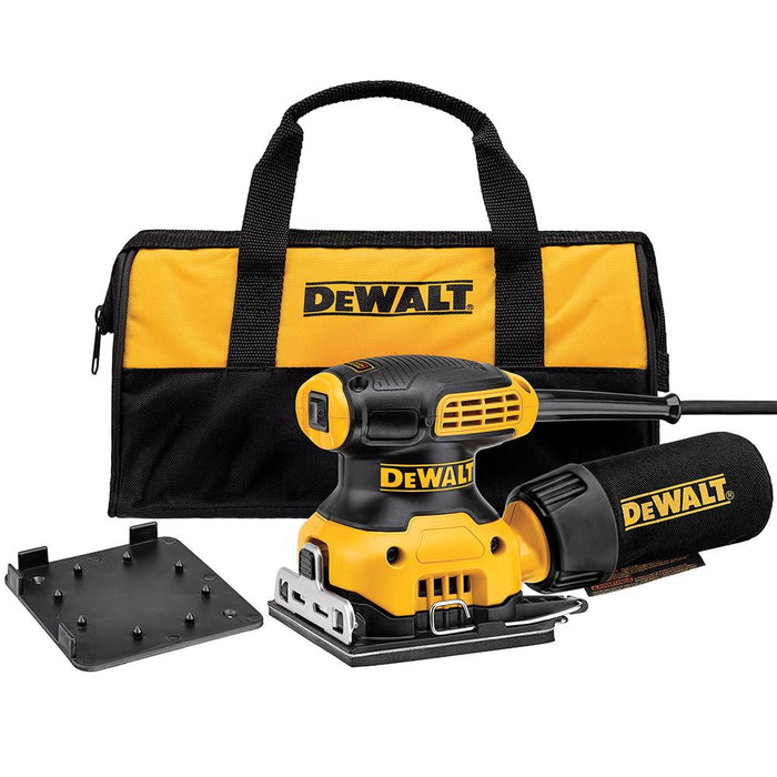 DeWALT DWE6411K 1/4-Inch 2.4 Amp 12,000 Opm Corded Sheet Sander Kit w/ Bag