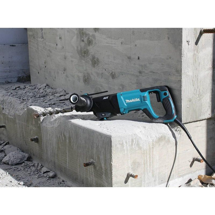 Makita HR2641X1 SDS-PLUS AVT Rotary Hammer with Case and 4-1/2" Angle Grinder