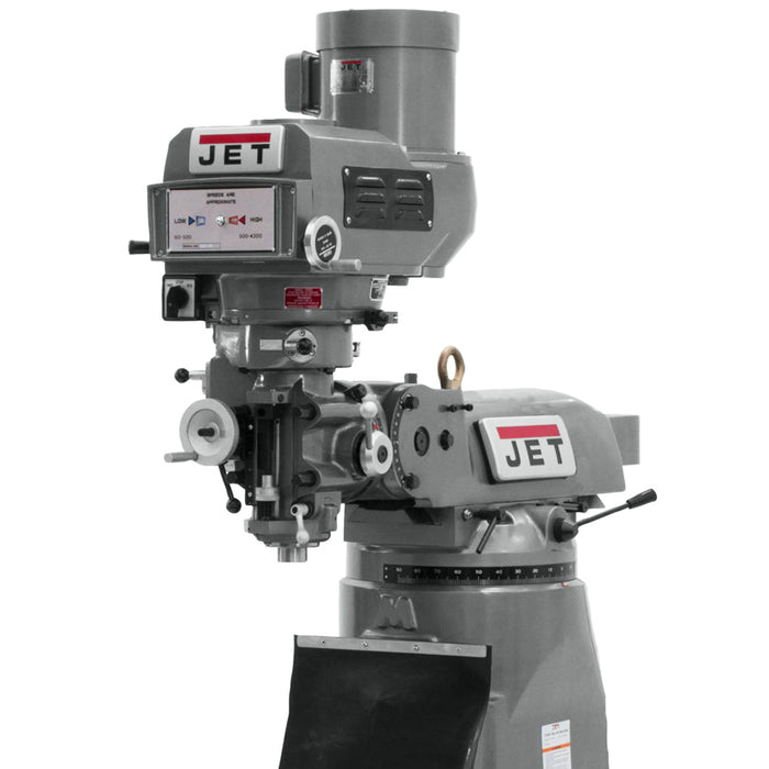 JET JTM-4VS 3-Hp 230/460V Heavy Duty Variable Speed Vertical Milling Machine