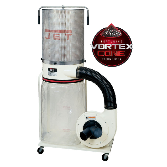 JET DC-1200VX-CK1 2HP 230V Heavy Duty Dust Collector 2-Micron Canister Kit