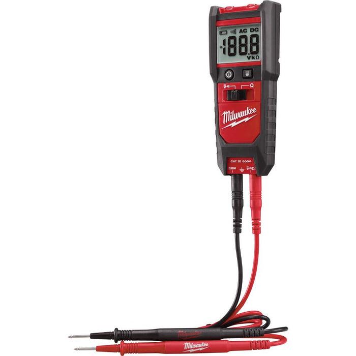 Milwaukee 2213-20 600V Voltage/Continuity Digital Meter w/Resistance