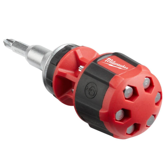 Milwaukee 48-22-2330 8-in-1 Hex Shank Compact Ratcheting Multi-Bit Driver