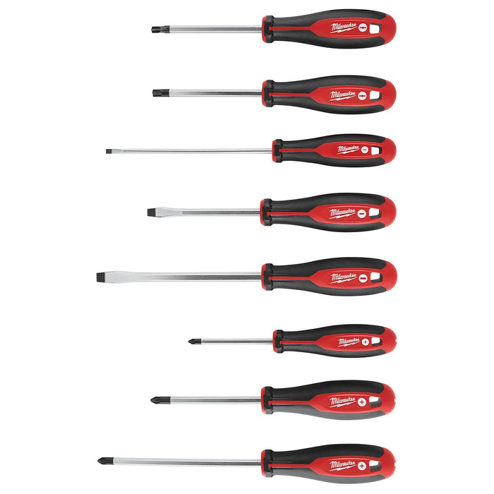 Milwaukee 48-22-2708 Hex Wrench Ready Magnetic Tips Screwdriver Set w/ ECX - 8pc