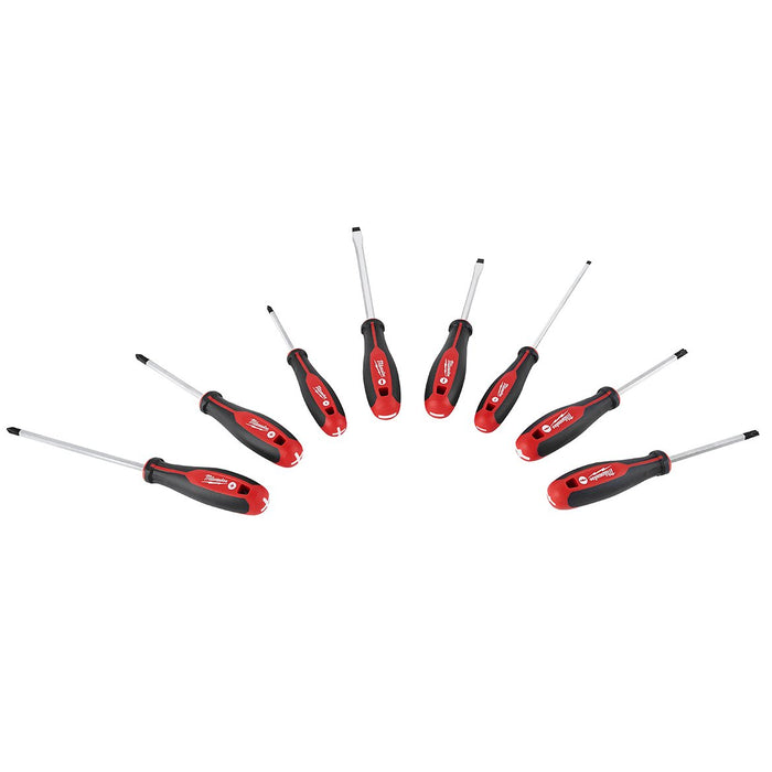 Milwaukee 48-22-2708 Hex Wrench Ready Magnetic Tips Screwdriver Set w/ ECX - 8pc