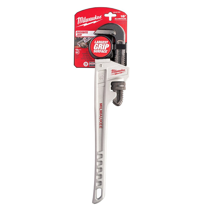Milwaukee 48-22-7218 18-Inch Durable Aluminum Ergonomic Pipe Wrench