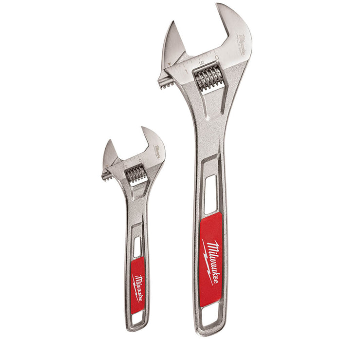 Milwaukee 48-22-7400 6 and 10-Inch Parallel Jaw Adjustable Wrench Set - 2pc
