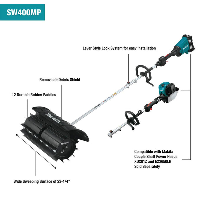 Makita SW400MP 23-1/4-Inch Paddle Sweep Shaft Power Head Attachment