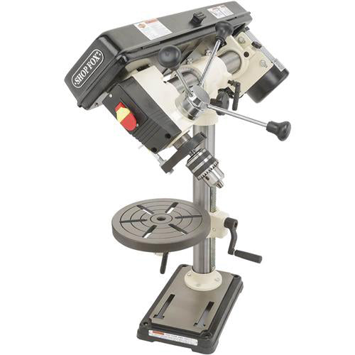 Shop Fox W1669 1/2 Hp 34" 5 Speed Benchtop Radial Drill Press w/ Cast Iron Table