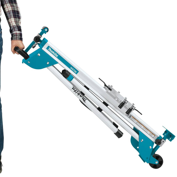 Makita WST06 100-1/2-Inch Adjustable Feed Roller Compact Folding Miter Saw Stand