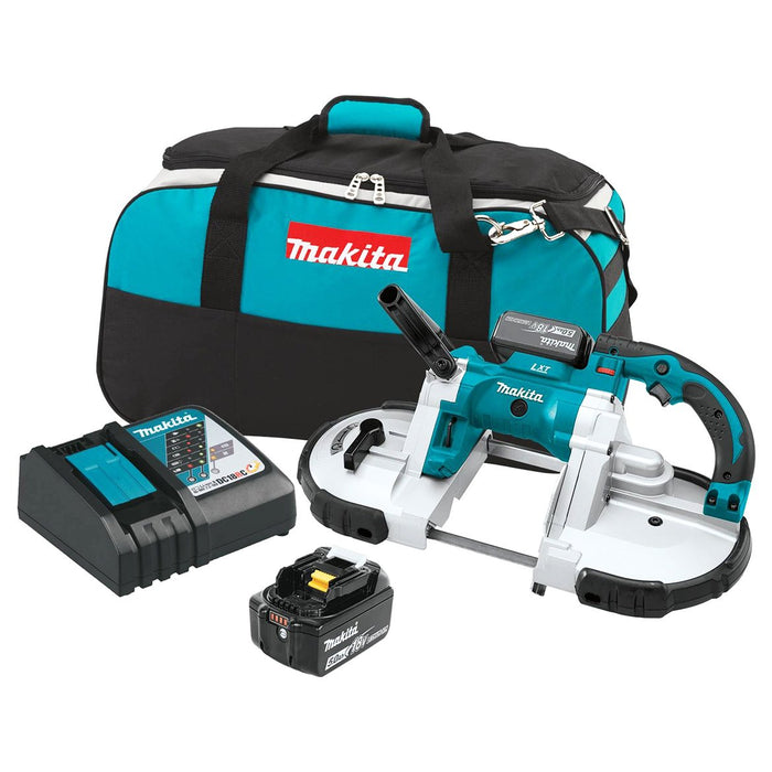 Makita XBP02TX 18-Volt 5.0Ah LXT Lithium-Ion Cordless Portable Band Saw Kit