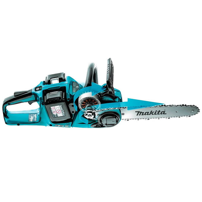 Makita X2 XCU03PT1 36-Volt LXT 14-Inch 5.0Ah Lithium-Ion Brushless Chainsaw Kit
