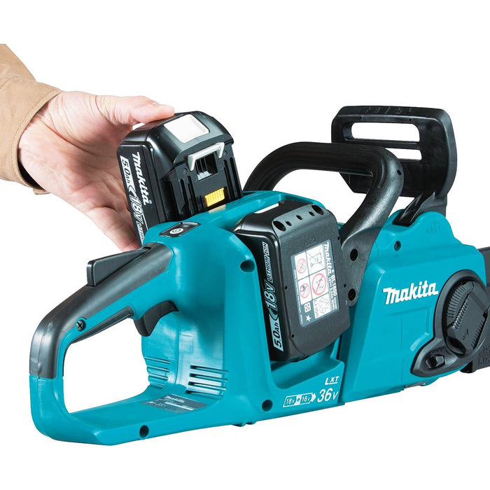 Makita X2 XCU03PT1 36-Volt LXT 14-Inch 5.0Ah Lithium-Ion Brushless Chainsaw Kit